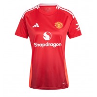 Camiseta Manchester United Alejandro Garnacho #17 Primera Equipación para mujer 2024-25 manga corta